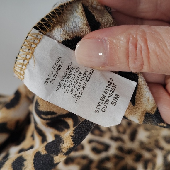 Comme Toi Leopard Kimono Size Small Medium Relaxed Fit Animal  Print Flowy - Picture 8 of 9